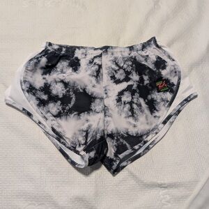 Active USA Monochrome Tie-Dye Women's Athletic Shorts